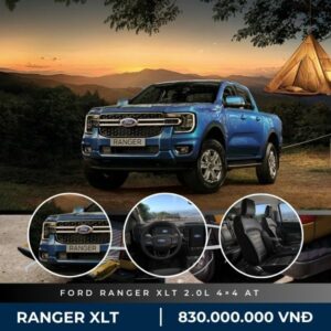 Xe Ford Ranger XLT 2023 hiện tại đang được niêm yết giá bán cực kỳ hấp dẫn là 830.000.000 VNĐ.