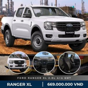 Giá Ford Ranger XL 2.0L 4×4 MT 2023